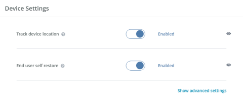Set bandwidth management policy settings